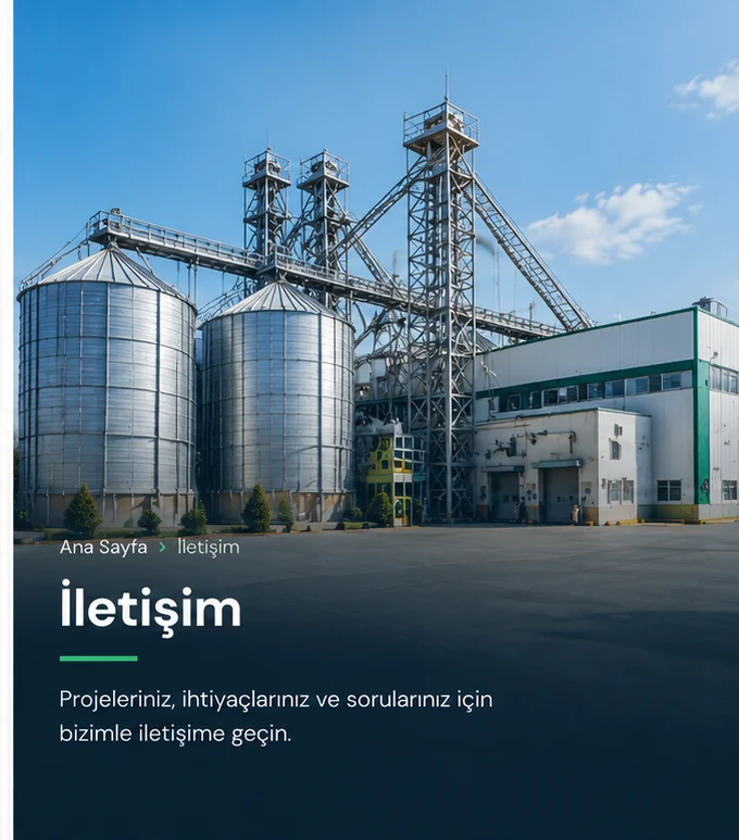 Máquinas industriais em uma unidade de processamento de sementes